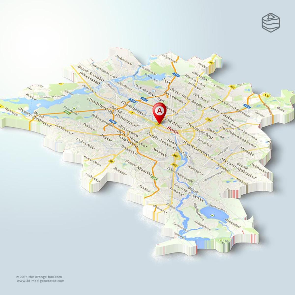mapa Berlina 3d