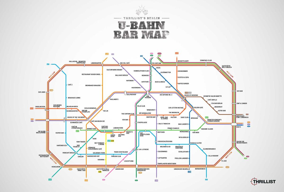 najlepsze bary w Berlinie na mapie