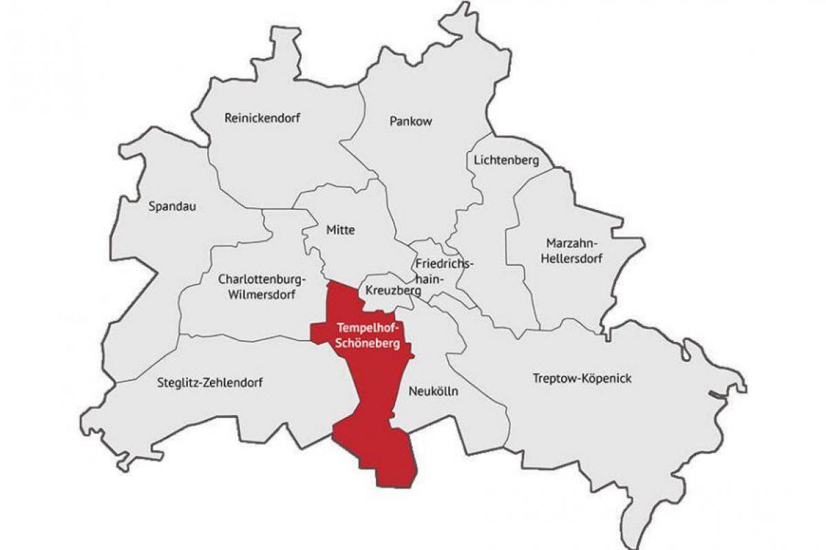 mapa Berlin schöneberg