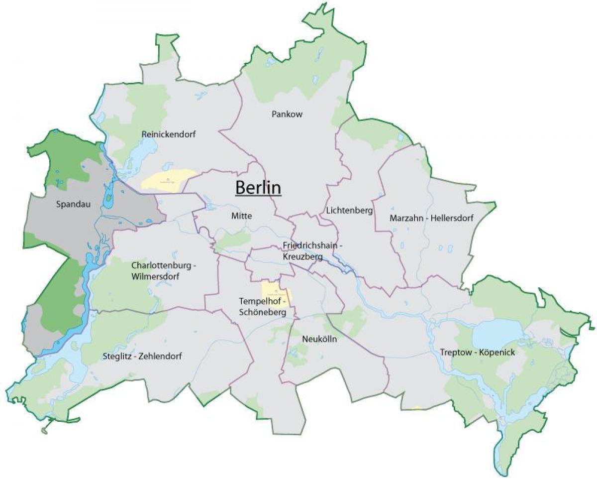 mapa spandau Berlin