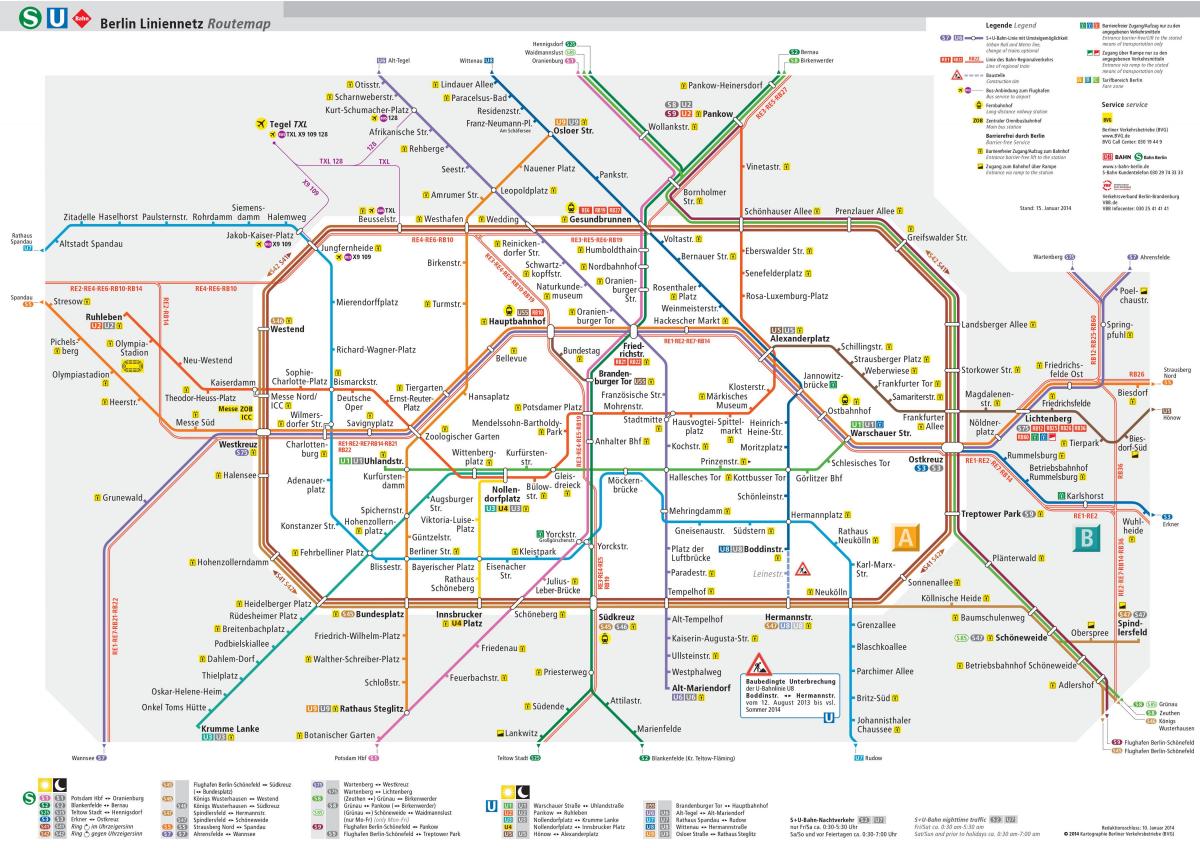 mapa Berlińskiego metra