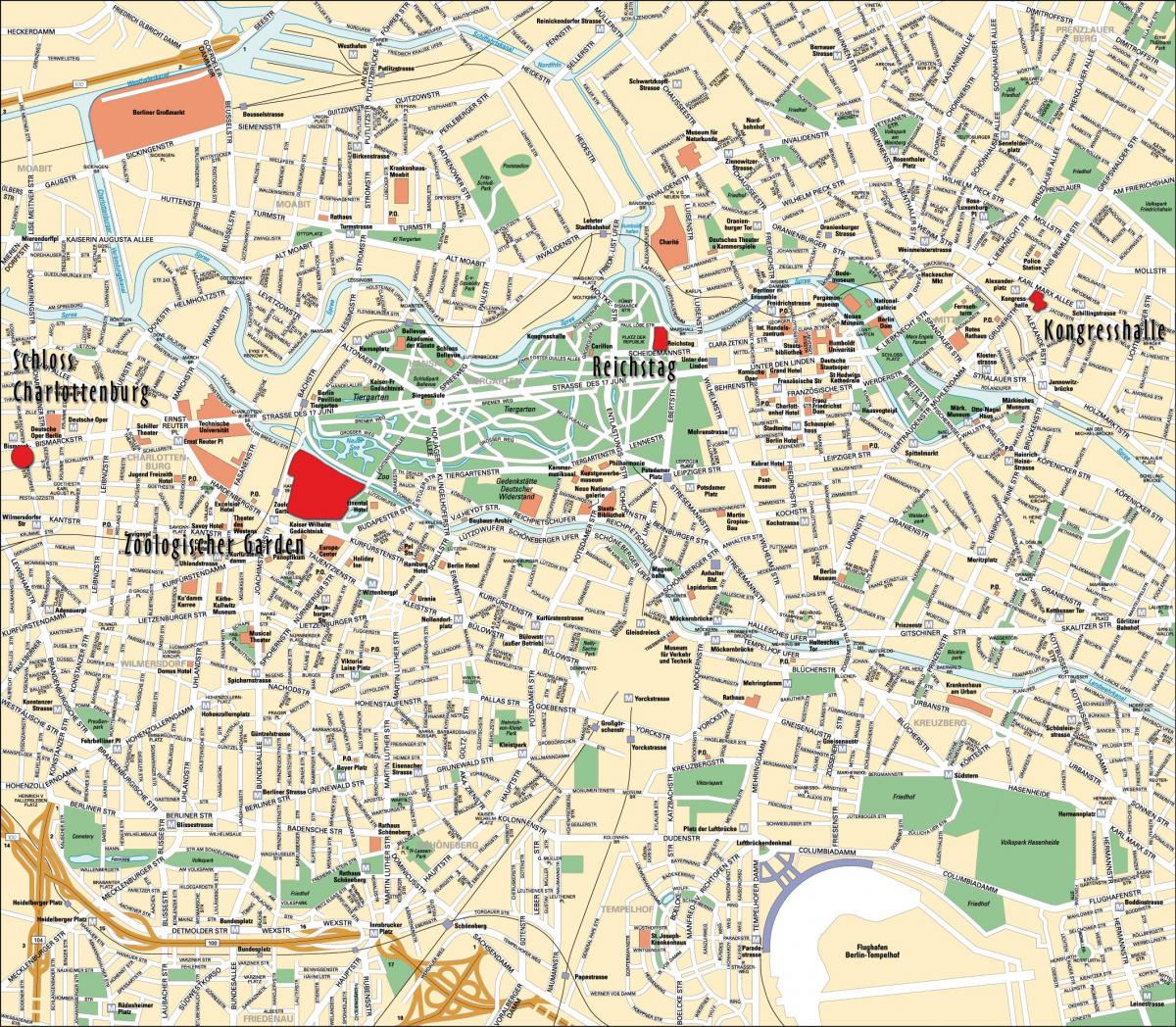 centrum Berlina mapie