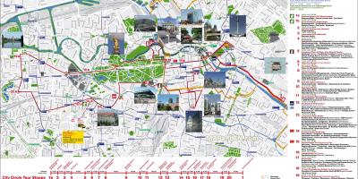 Berlin bus tour, mapa
