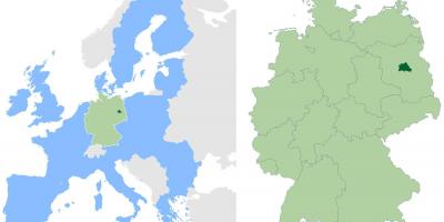 Berlin lokalizacja na mapie świata