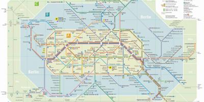 Berlin U und s Bahn mapa
