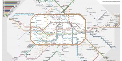 Berliner miejska kolejka mapa