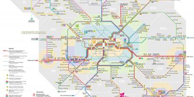 Mapa Berlina pociągiem regionalnym 