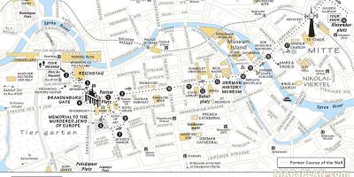 Piesza wycieczka po Berlinie mapie