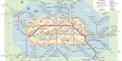 Mapa metra w Berlinie