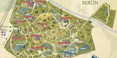 Mapa Berlińskiego zoo