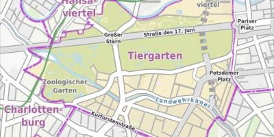 Mapa tiergarten Berlin