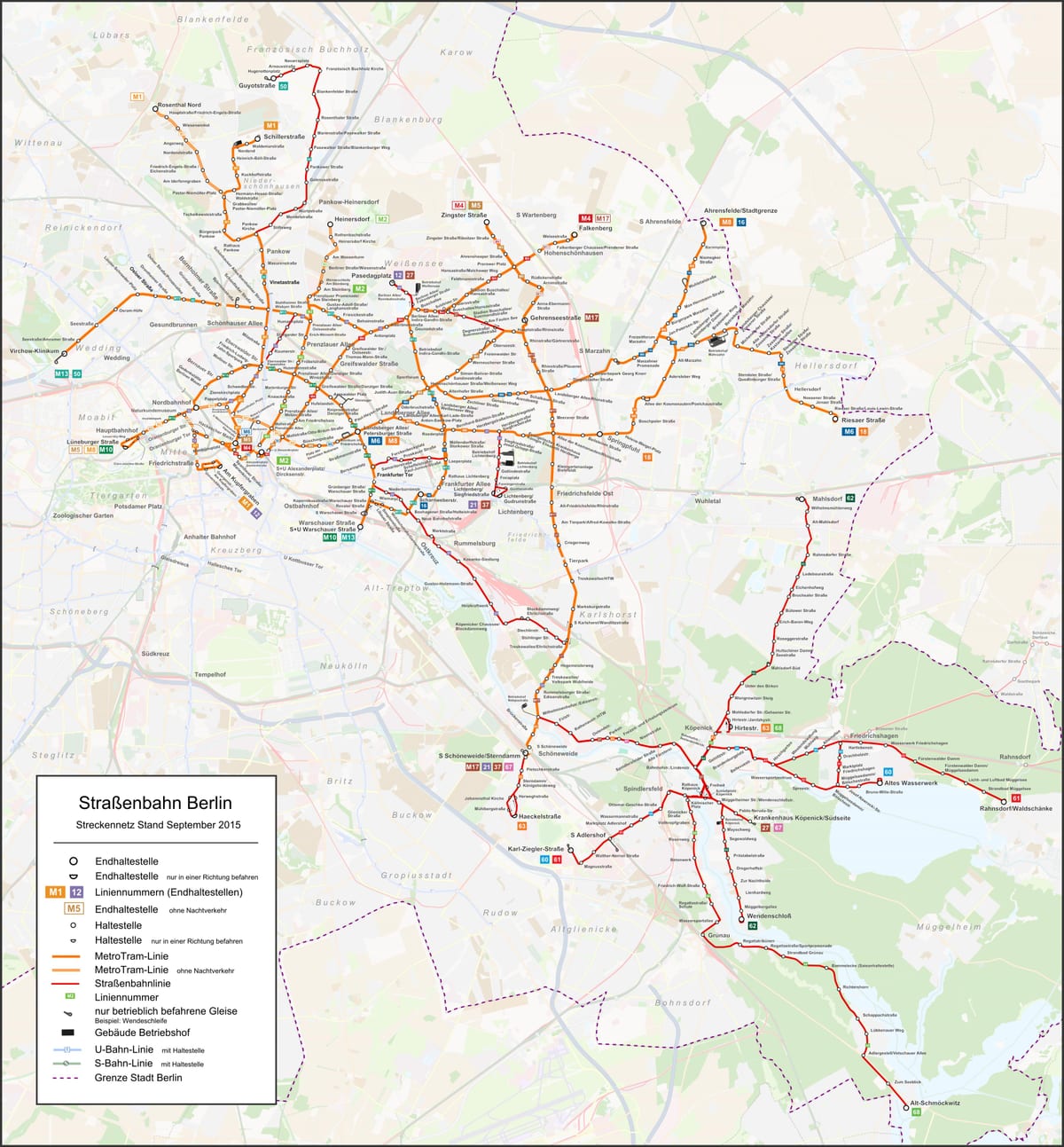 mapa metra w Berlinie