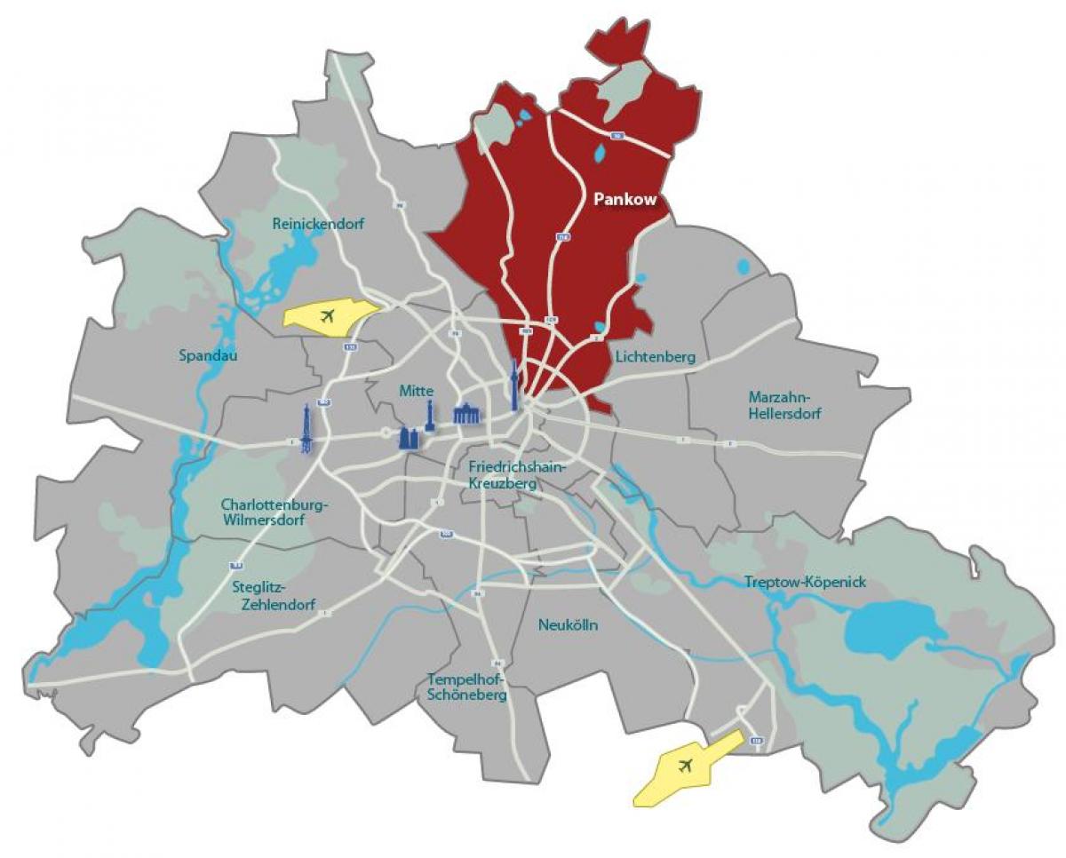 mapa pankow Berlin 