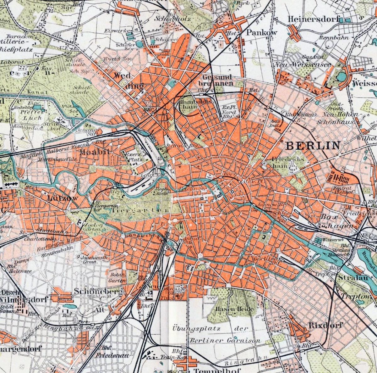 Stary Berlin Mapa Stary Berlin Niemcy