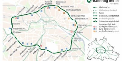 Mapa берлинское pierścień