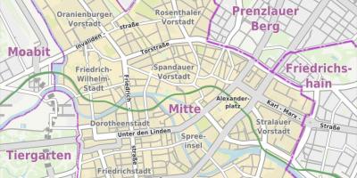 Berlin mapa Berlin