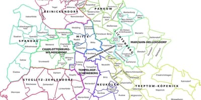 Mapa Berlina i okolic