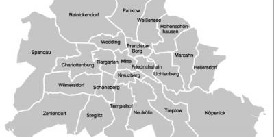 Berlińskie dzielnice mapie